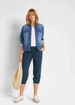 3/4 Hose aus Baumwoll-Leinen-Mix|bonprix Hot