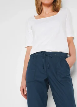 3/4 Hose aus Baumwoll-Leinen-Mix|bonprix Hot