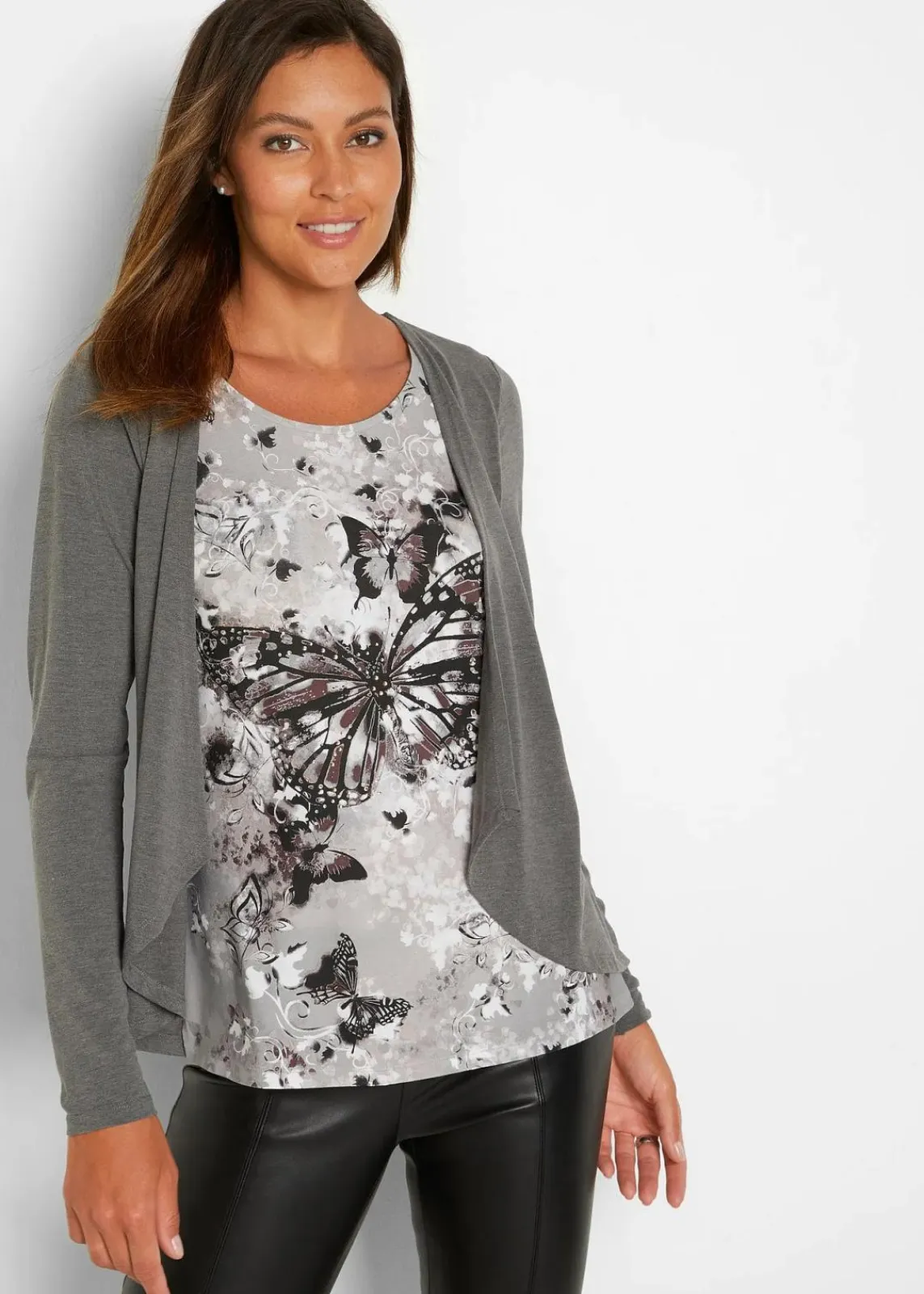 2 in 1 Shirt bedruckt|bonprix Clearance