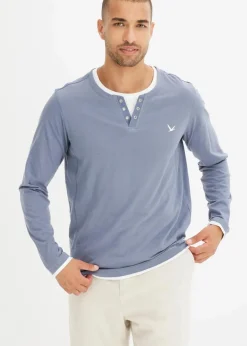 2 in 1 Shirt (2er Pack), Langarm|bonprix Best