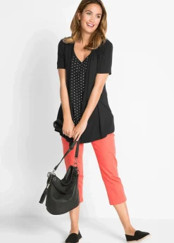 2 in 1 Shirt mit V-Ausschnitt, kurzarm|bonprix Online