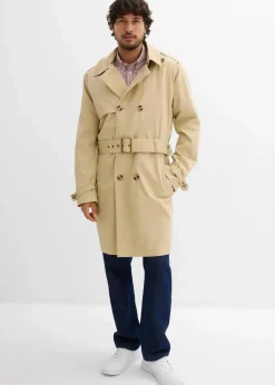 2 in 1 Trenchcoat mit abnehmbarer Kapuze, wasserabweisend|bonprix New
