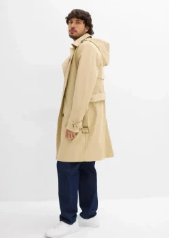 2 in 1 Trenchcoat mit abnehmbarer Kapuze, wasserabweisend|bonprix New