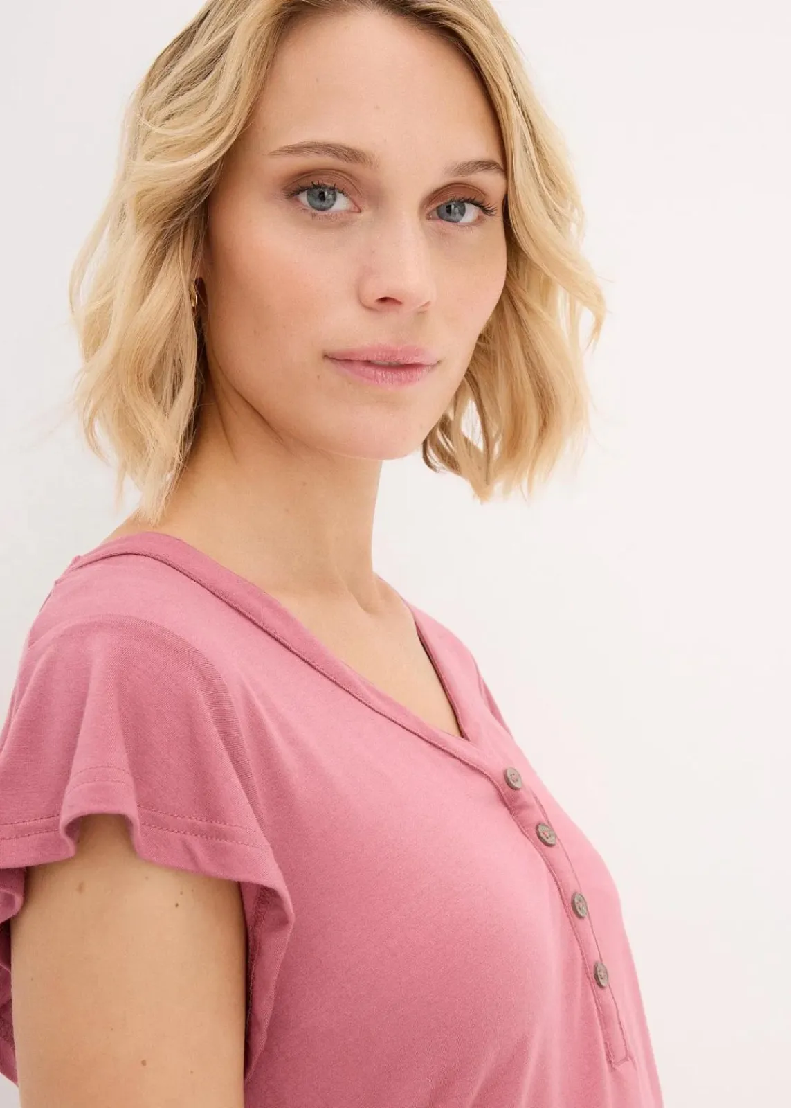 bonprix Bekleidung·Blazer|Umstandsmode|2 in 1 Umstandsshirt und Stillshirt aus nachhaltiger Viskose softbeere