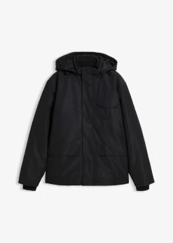 bonprix Große Größen|Jacken & Mäntel|3 in 1 Winterjacke mit heraustrennbarer Innenfleecejacke schwarz