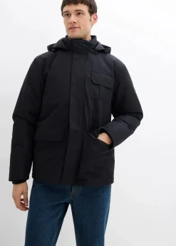 bonprix Große Größen|Jacken & Mäntel|3 in 1 Winterjacke mit heraustrennbarer Innenfleecejacke schwarz