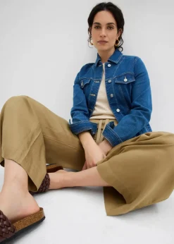 bonprix Bekleidung·Kleider|Hosen|7/8- Schlupfhose aus Lyocell khakibraun