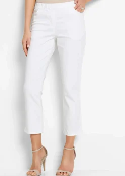 bonprix Bekleidung·Kleider|Hosen|7/8 Schlupfhose mit Stretch weiß