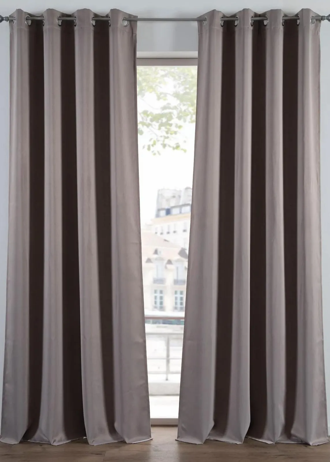 bonprix Vorhänge|Abdunkelnder Vorhang, in vielen Größen (1er Pack) hellgrau