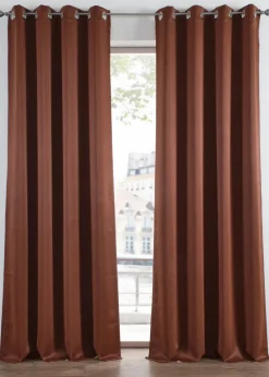 bonprix Vorhänge|Abdunkelnder Vorhang, in vielen Größen (1er Pack) dunkelbraun
