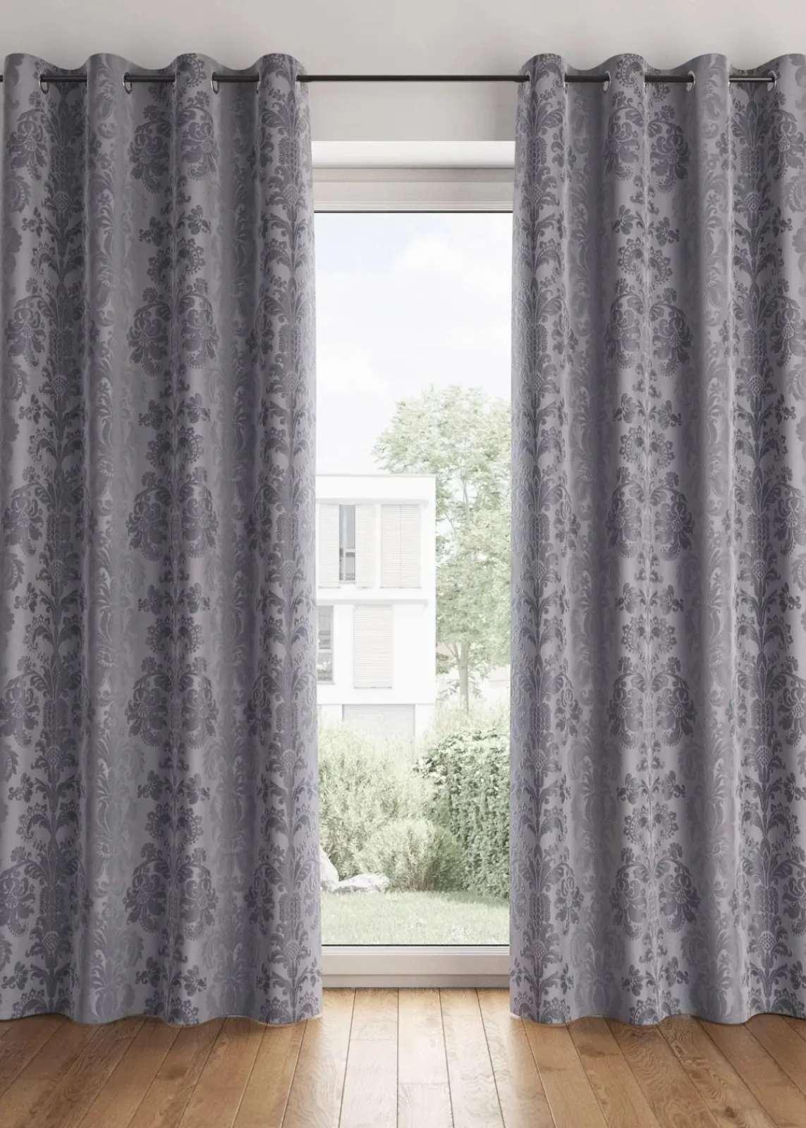 bonprix Vorhänge|Abdunkelnder Vorhang, in vielen Größen (1er Pack) grau