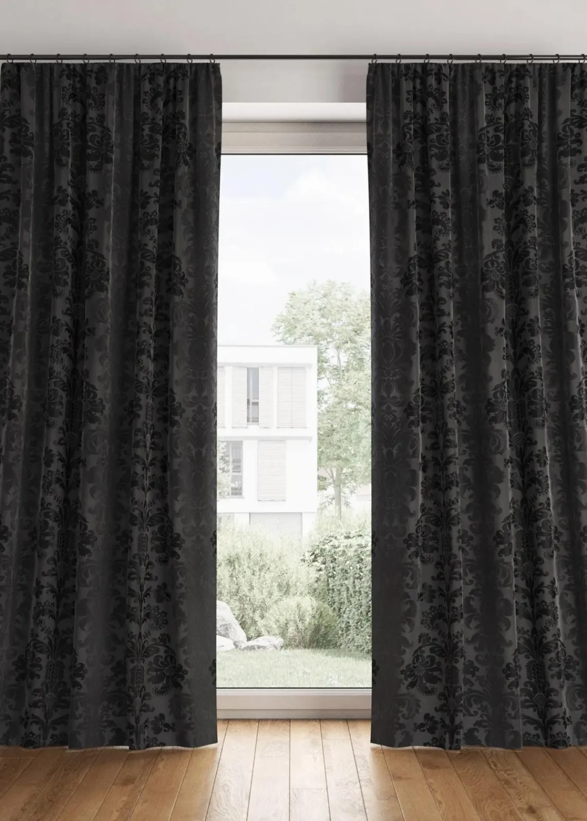 bonprix Vorhänge|Abdunkelnder Vorhang, in vielen Größen (1er Pack) schwarz