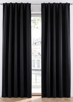 bonprix Vorhänge|Abdunkelnder Vorhang, in vielen Größen (1er Pack) schwarz