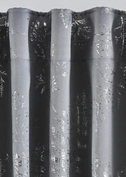 Abdunkelnder Vorhang mit Glanz Druck (1er Pack)|bonprix