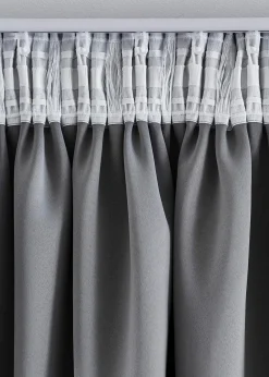 Abdunkelnder Vorhang mit Glanz Druck (1er Pack)|bonprix
