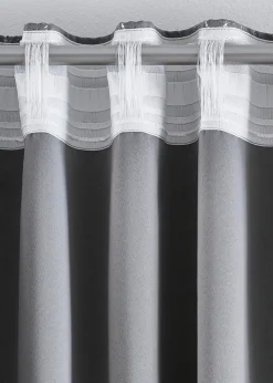 Abdunkelnder Vorhang mit Glanz Druck (1er Pack)|bonprix