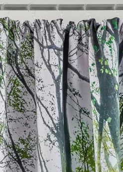 bonprix Vorhänge|Abdunkelnder Vorhang mit Wald Motiv (1er Pack) waldgrün