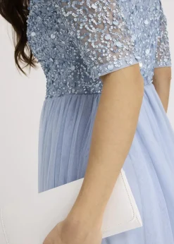 Abendkleid aus zartem Tüll mit Paillettenstickerei|bonprix New