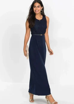 Abend-Maxikleid mit Gürtel (2-tlg.Set)|bonprix Online