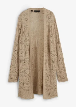 Ajour Longstrickjacke|bonprix Discount