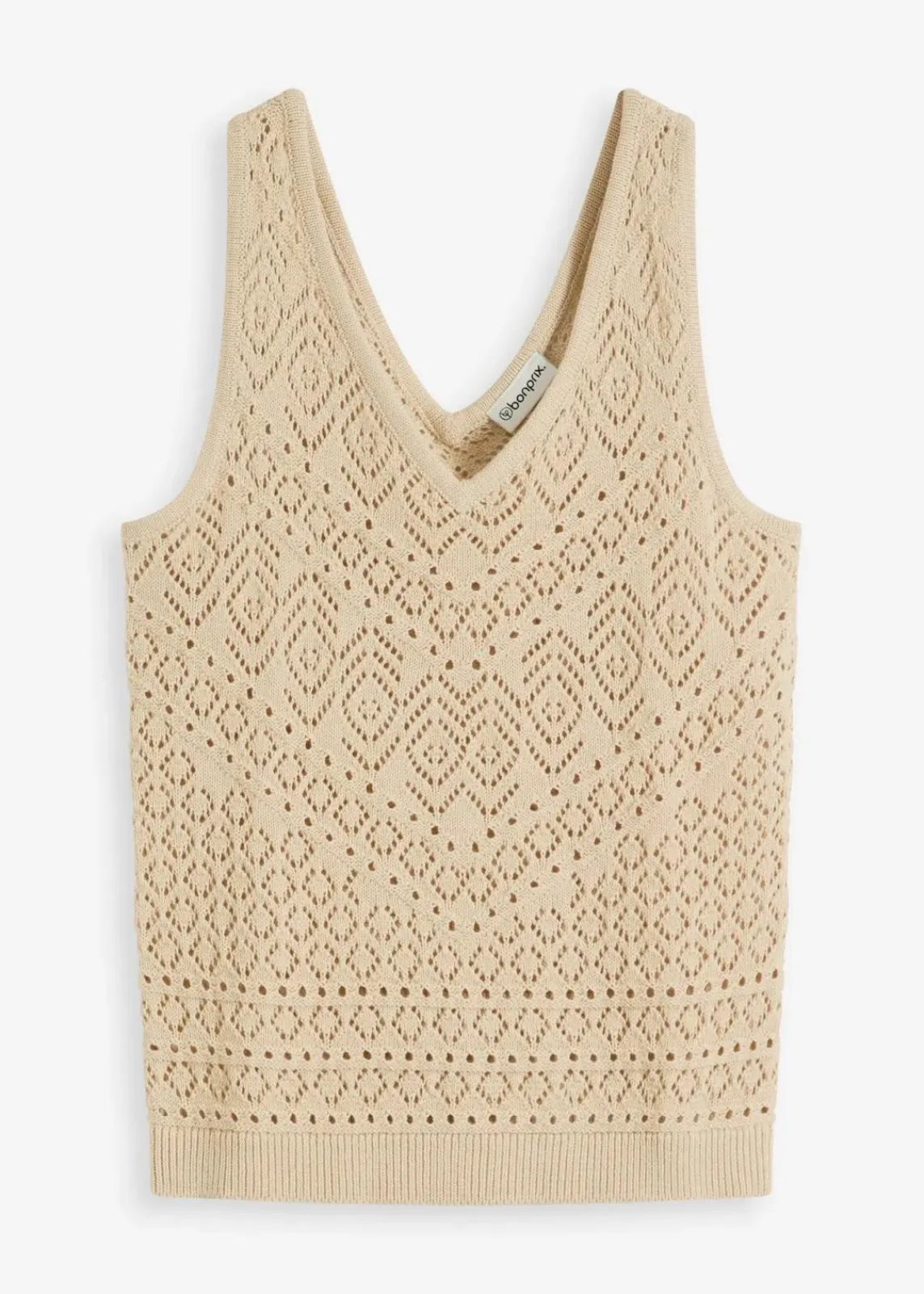 Ajour Stricktop mit Baumwollanteil|bonprix Sale