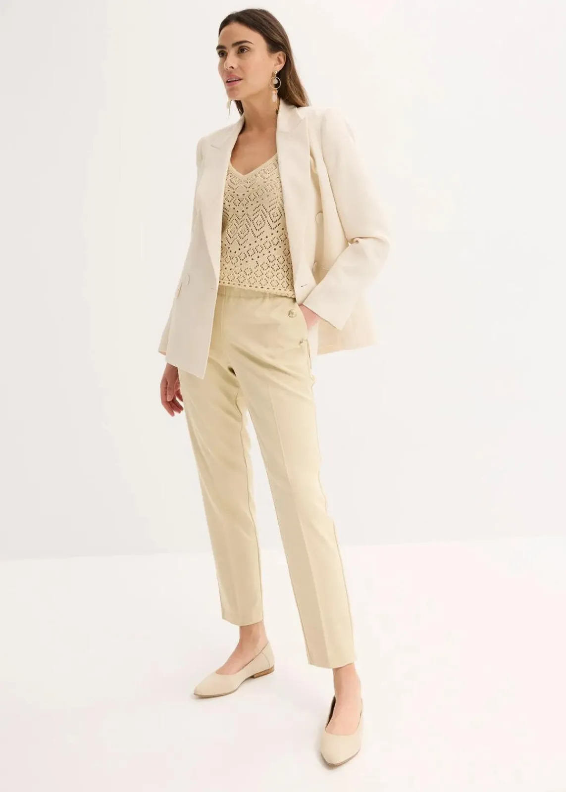 Ajour Stricktop mit Baumwollanteil|bonprix Sale