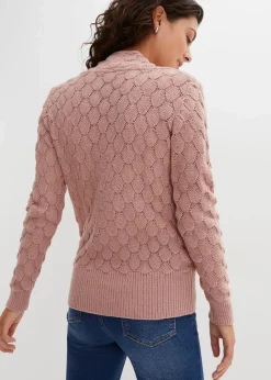Ajour-Pullover in Wickeloptik|bonprix Best