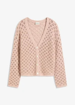 Ajour-Strickjacke|bonprix Clearance