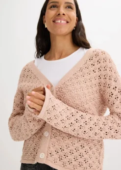 Ajour-Strickjacke|bonprix Clearance