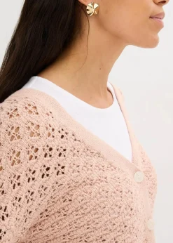 Ajour-Strickjacke|bonprix Clearance