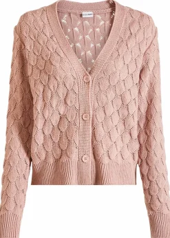 Ajour-Strickjacke|bonprix New