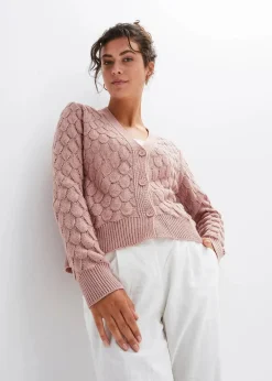 Ajour-Strickjacke|bonprix New