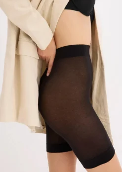 bonprix Bekleidung·Kleider|Hosen|Anti-Scheuer Radler 50 DEN schwarz