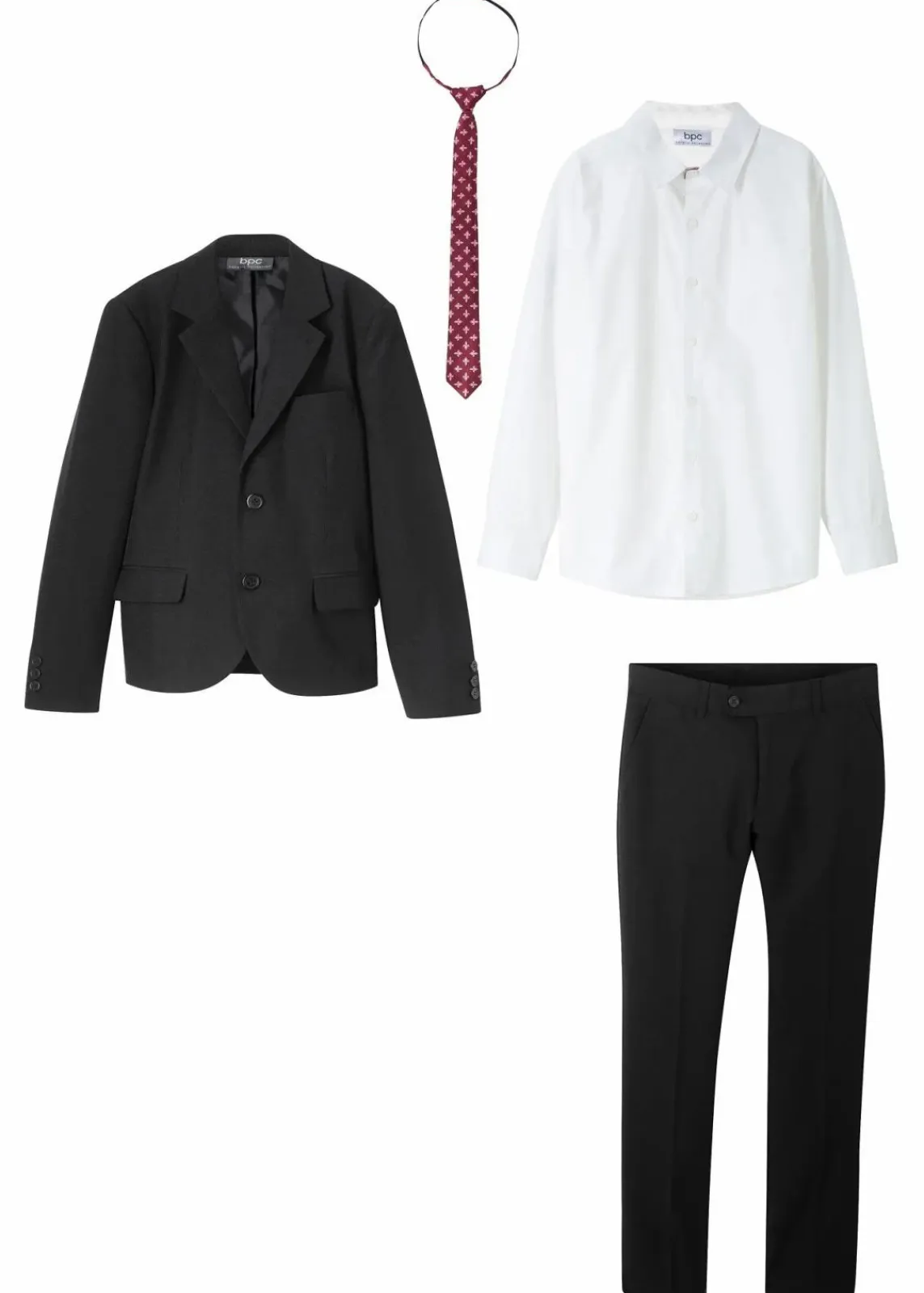 Anzug + Hemd + Krawatte (4-tlg. Set)|bonprix Sale