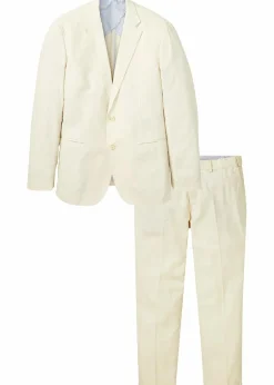 Anzug aus luftigem Leinen-Mix (2-tlg.Set), Regular Fit|bonprix Sale