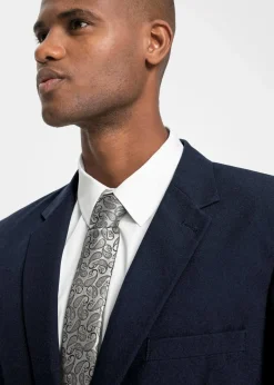 bonprix Anzüge & Sakkos|Große Größen|Anzug mit Hemd und Krawatte (4-tlg.Set), Regular Fit dunkelblau/weiß/puderblau
