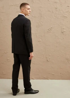 bonprix Große Größen|Anzüge & Sakkos|Anzug mit Hemd und Krawatte (4-tlg.Set), Regular Fit schwarz