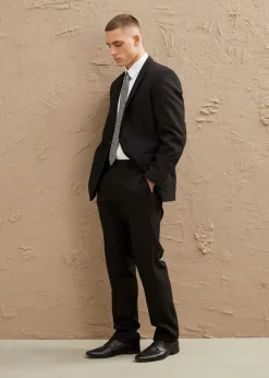 bonprix Große Größen|Anzüge & Sakkos|Anzug mit Hemd und Krawatte (4-tlg.Set), Regular Fit schwarz