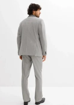 bonprix Große Größen|Anzüge & Sakkos|Anzug mit Weste (3-tlg.Set), Regular Fit hellgrau meliert