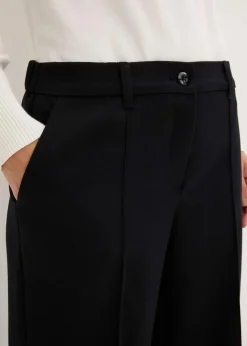 bonprix Bekleidung·Kleider|Hosen|Anzugshose flared schwarz