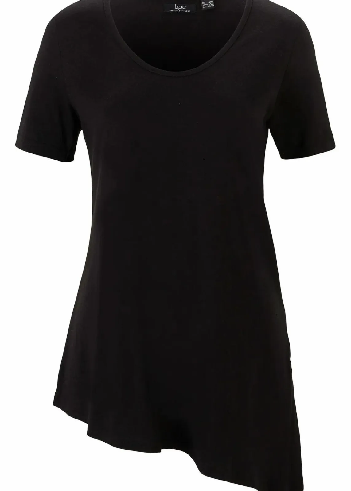 Asymetrisches Longshirt aus Baumwoll-Viskose-Mischung|bonprix Outlet