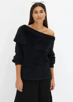 Asymmetrischer Off-Shoulder Pullover|bonprix Discount