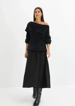 Asymmetrischer Off-Shoulder Pullover|bonprix Discount