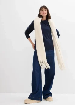 bonprix Pullover & Strickjacken|Strickmode|Asymmetrischer Pullover dunkelblau