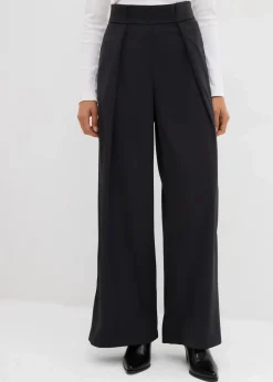 Ausgestellte Bundfaltenhose|bonprix Hot