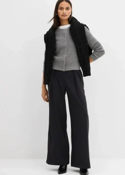 Ausgestellte Bundfaltenhose|bonprix Hot