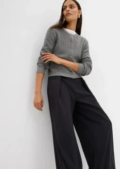 Ausgestellte Bundfaltenhose|bonprix Hot