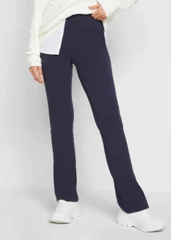 bonprix Hosen|Nachhaltigere Materialien|ausgestellte Leggings dunkelblau