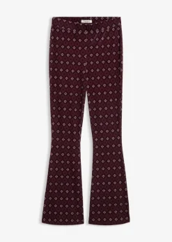 Ausgestellte Leggings aus softem Samt|bonprix