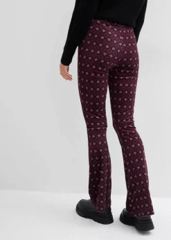 Ausgestellte Leggings aus softem Samt|bonprix